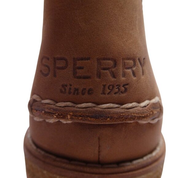 Sperry Maya Ronan Brown Leather Boho Ankle Boots Womens 8.5 - Picture 12 of 13
